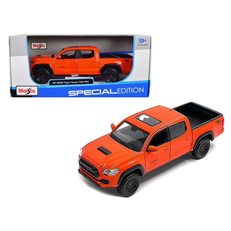 MAISTO 32910 1:27 2023 TOYOTA TACOMA TRD PRO ORANGE KOUREAS TOYS