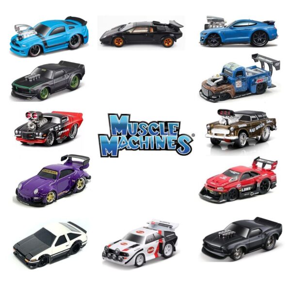 MAISTO 15526 1:64 MUSCLE MACHINES DIECAST MODEL CAR ASST KOUREAS TOYS