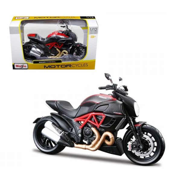 MAISTO 31101- 001478 1:12 MOTORCYCLES DUCATI DIAVEL CARBON KOUREAS TOYS