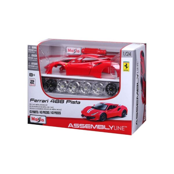 MAISTO 39018-39135 1:24 FERRARI 488 PISTA (ASSEMBY LINE 43 Pcs) KOUREAS TOYS