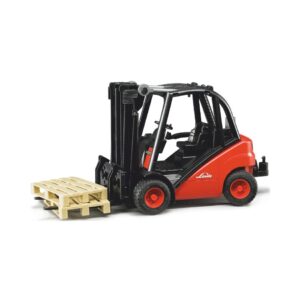 BRUDER 02511 LINDE FORK LIFT H30D WITH 2 PALLETS KOUREAS TOYS