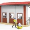 BRUDER 62621 COW BARN WITH MILKING MACHINE,COW AND FIGURE KOUREAS TOYS