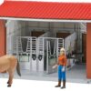 BRUDER 62520 HORSE STABLE WITH FIGURE HORSE ACCESORIES KOUREAS TOYS