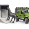 BRUDER 02592 LAND ROVER DEFENDER WITH HORSE TRAILER KOUREAS TOYS