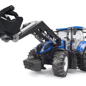 BRUDER 03121 NEW HOLLAND T7.340 WITH SLIP-ON FRONT LOADER KOUREAS TOYS