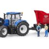 BRUDER 03121 NEW HOLLAND T7.340 WITH SLIP-ON FRONT LOADER KOUREAS TOYS