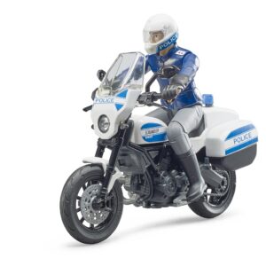 BRUDER 62731 BWORLD SCRAMBLER DUCATI POLICE MOTORCYCLE KOUREAS TOYS
