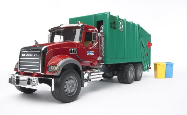 BRUDER 02812 MACK GRANITE GARBAGE TRUCK KOUREAS TOYS