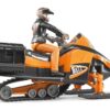 BRUDER 63101 SNOWMOBIL WITH DRIVER AND ACCESSORIES KOUREAS TOYS