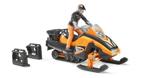 BRUDER 63101 SNOWMOBIL WITH DRIVER AND ACCESSORIES KOUREAS TOYS