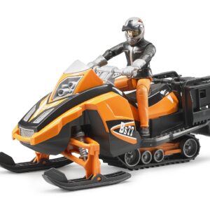 BRUDER 63101 SNOWMOBIL WITH DRIVER AND ACCESSORIES KOUREAS TOYS