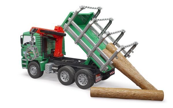 BRUDER 02769 MAN TIMBER TRUCK WITH LOADING CRANE KOUREAS TOYS