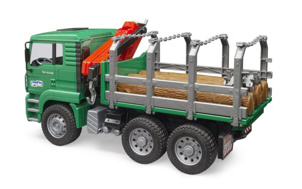 BRUDER 02769 MAN TIMBER TRUCK WITH LOADING CRANE KOUREAS TOYS