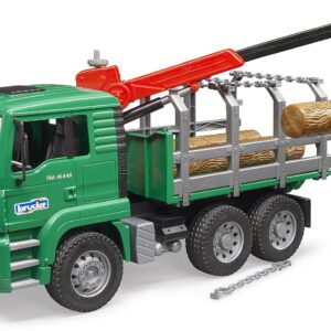 BRUDER 02769 MAN TIMBER TRUCK WITH LOADING CRANE KOUREAS TOYS