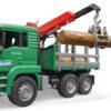 BRUDER 02769 MAN TIMBER TRUCK WITH LOADING CRANE KOUREAS TOYS