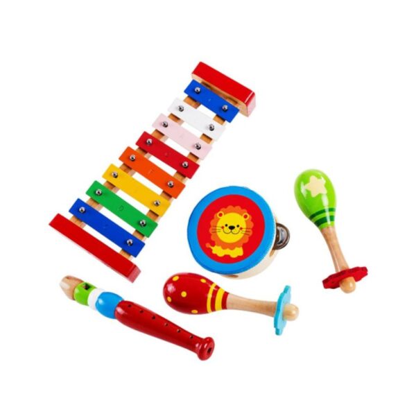 PHOOHI PH08F003 WOODEN LION MUSICAL INSTRUMENT SET KOUREAS TOYS
