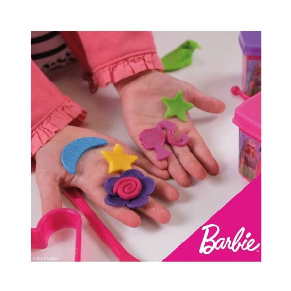 RF 88850 BARBIE GLITTER DOUGH KIT - HOUSE 5 PCS 500GR KOUREAS TOYS