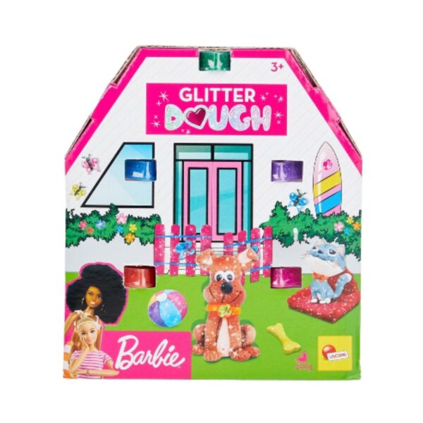RF 88850 BARBIE GLITTER DOUGH KIT - HOUSE 5 PCS 500GR KOUREAS TOYS
