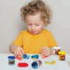 AS 03542 CARS DOUGH POT WITH 2 DOUGH COLORS AND 3D CAP FOLDABLE CUTTER 100GR - Image 4