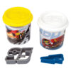 AS 03551 CARS DOUGH 2 POTS WITH 3D CAPS AND 2 CUTTERS 228GR - Image 4