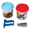 AS 03551 CARS DOUGH 2 POTS WITH 3D CAPS AND 2 CUTTERS 228GR - Image 3