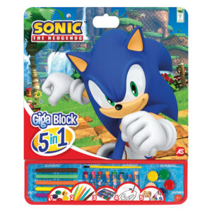 AS 62748 GIGA BLOCK DRAWING SET SONIC THE HEDGEHOG 5 IN 1 KOUREAS TOYS