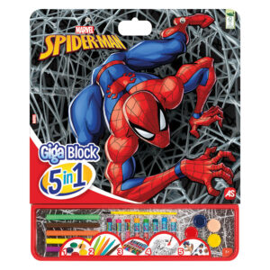 AS 62752 GIGA BLOCK DRAWING SET MARVEL SPIDERMAN 4 IN 1 KOUREAS TOYS