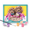AS 41019 PAINT & FRAME ADORABLE PUPPIES KOUREAS TOYS