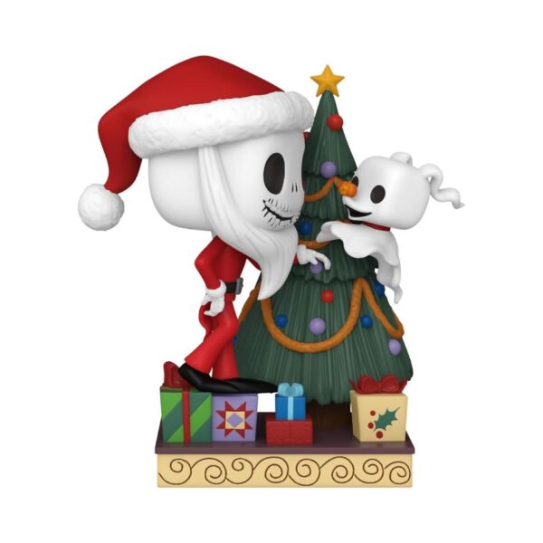 FUNKO POP! DELUXE: DISNEY TIM BURTON'S THE NIGHTMARE BEFORE CHRISTMAS JACK SKELLINGTON AND ZERO WITH TREE 1386 KOUREAS TOYS