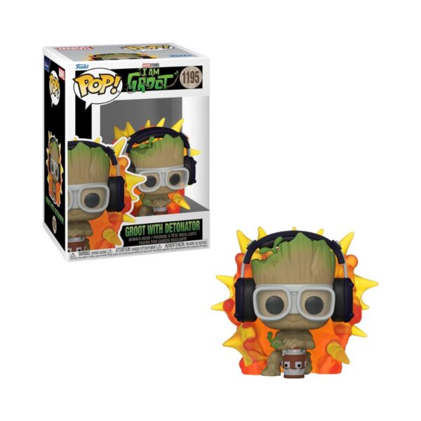 FUNKO POP! MARVEL STUDIOS: GROOT WITH DETONATOR 1195 KOUREAS TOYS