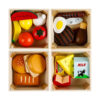 WOODEN TOY FOOD SET