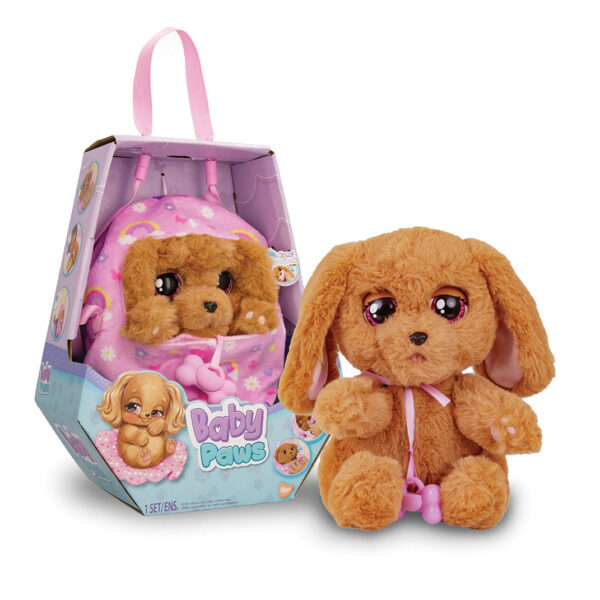 AS 91762 BABY PAWS PLUSH INTERACTIVE DOGS KOUREAS TOYS