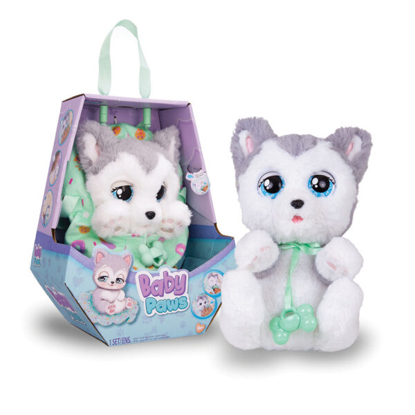 AS 91762 BABY PAWS PLUSH INTERACTIVE DOGS KOUREAS TOYS