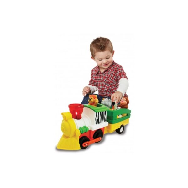 KIDDIELAND 052704 LIGHTS & SOUNDS ACTIVITY ANIMAL TRAIN KOUREAS TOYS