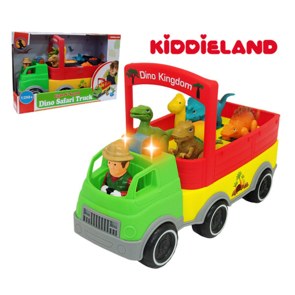 KIDDIELAND 060384 LIGHT & SOUND DINO SAFARI TRUCK KOUREAS TOYS
