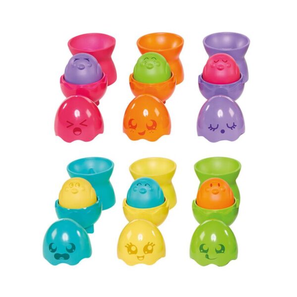 AS 73083 TOMY TOOMIES BABY TODDLER TOY HIDE & SQUEAK EGG STACKERS KOUREAS TOYS