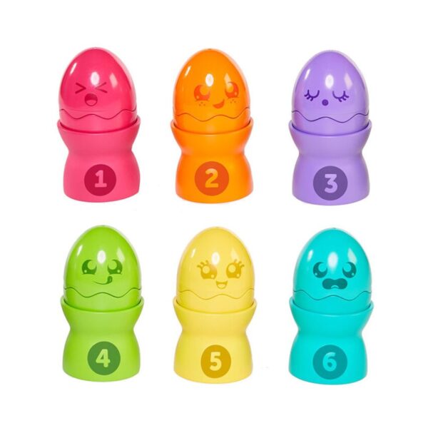 AS 73083 TOMY TOOMIES BABY TODDLER TOY HIDE & SQUEAK EGG STACKERS KOUREAS TOYS