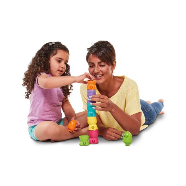 AS 73083 TOMY TOOMIES BABY TODDLER TOY HIDE & SQUEAK EGG STACKERS KOUREAS TOYS