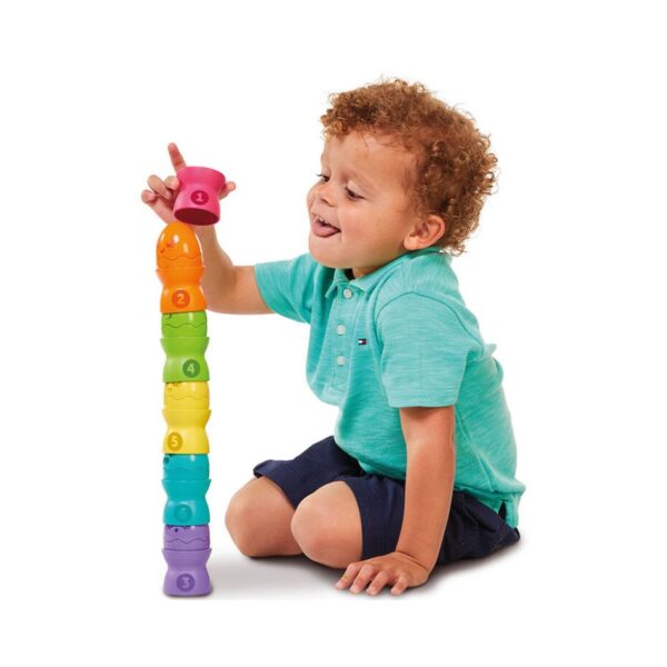 AS 73083 TOMY TOOMIES BABY TODDLER TOY HIDE & SQUEAK EGG STACKERS KOUREAS TOYS
