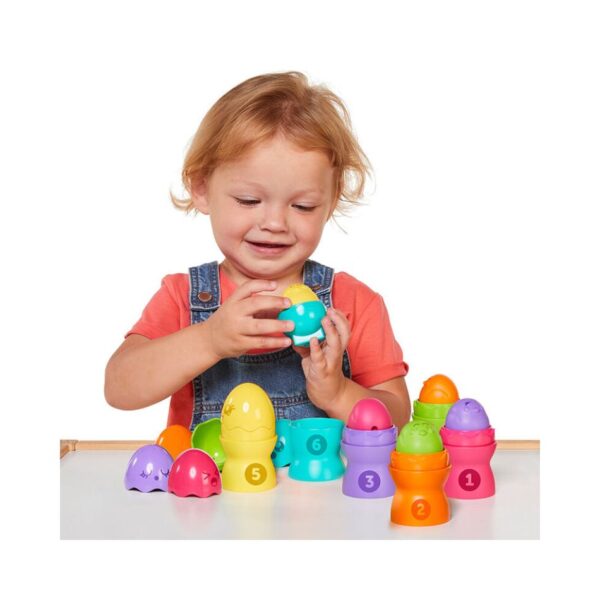 AS 73083 TOMY TOOMIES BABY TODDLER TOY HIDE & SQUEAK EGG STACKERS KOUREAS TOYS