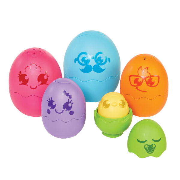 AS 73564 TOMY TOOMIES BABY TODDLER TOY HIDE & SQUEAK NESTING EGGS - Image 2