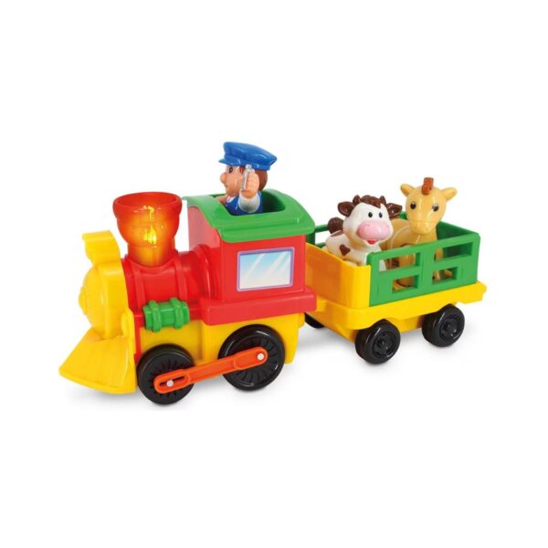 KIDDIELAND 055491 CHOO CHOO TRAIN SET WITH SOUNDS AND FARM ANIMALS KOUREAS TOYS