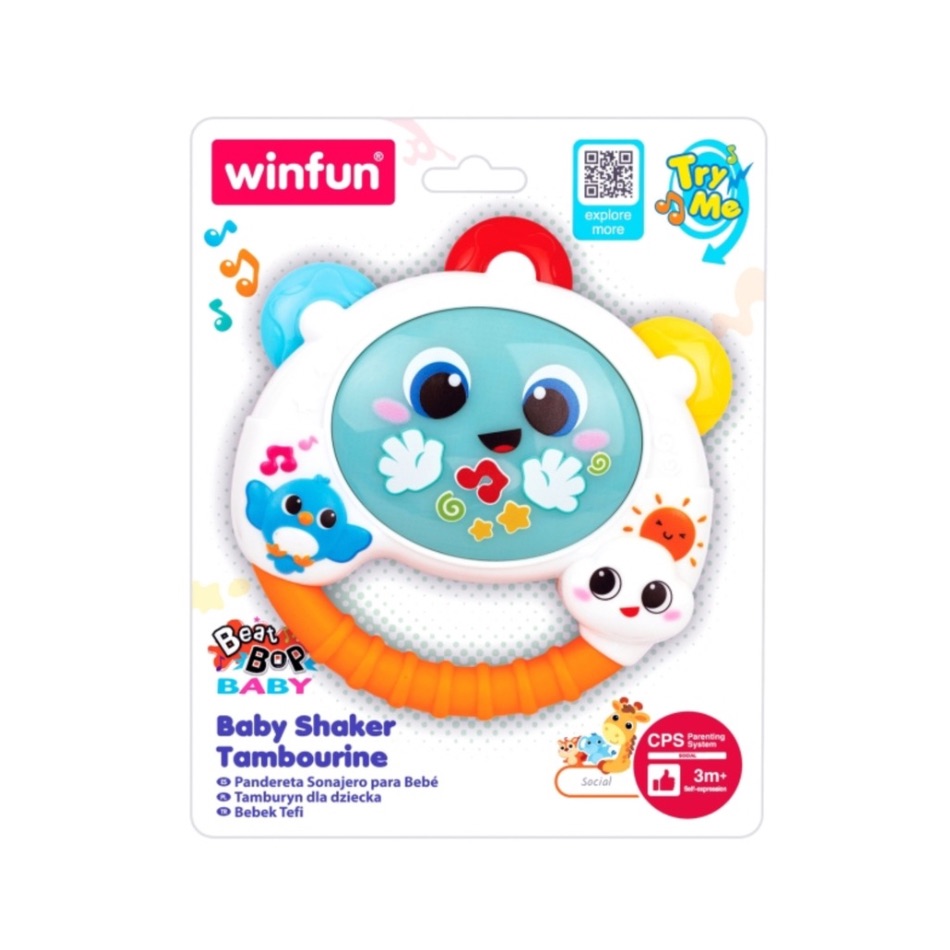 WINFUN 240802 BABY SHAKER TAMBOURINE KOUREAS TOYS