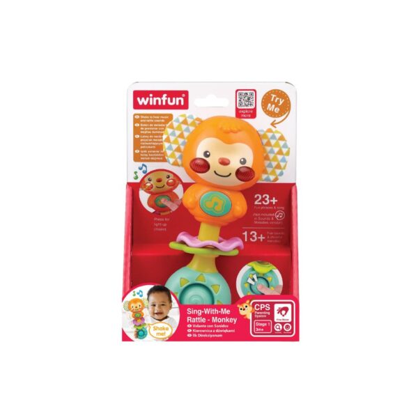 WINFUN 240105 SING WITH ME RATTLE MONKEY KOUREAS TOYS