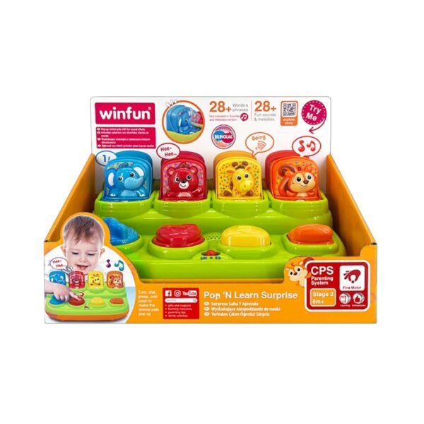 WINFUN 240201 POP 'N LEARN SURPRISE KOUREAS TOYS