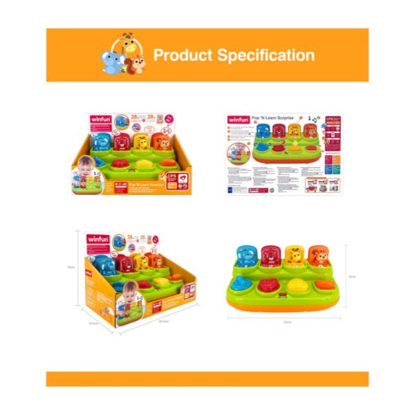 WINFUN 240201 POP 'N LEARN SURPRISE KOUREAS TOYS