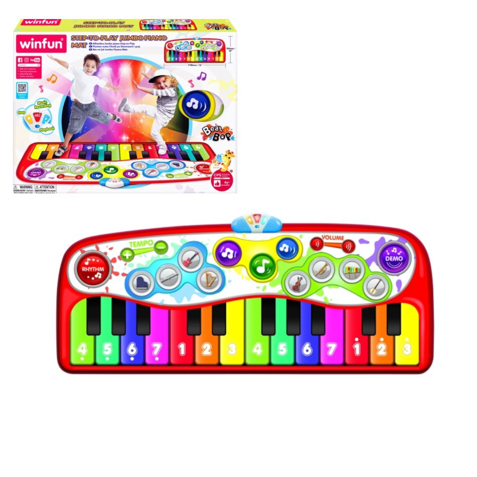 WINFUN 240901 STEP-TO-PLAY JUMBO PIANO MAT KOUREAS TOYS