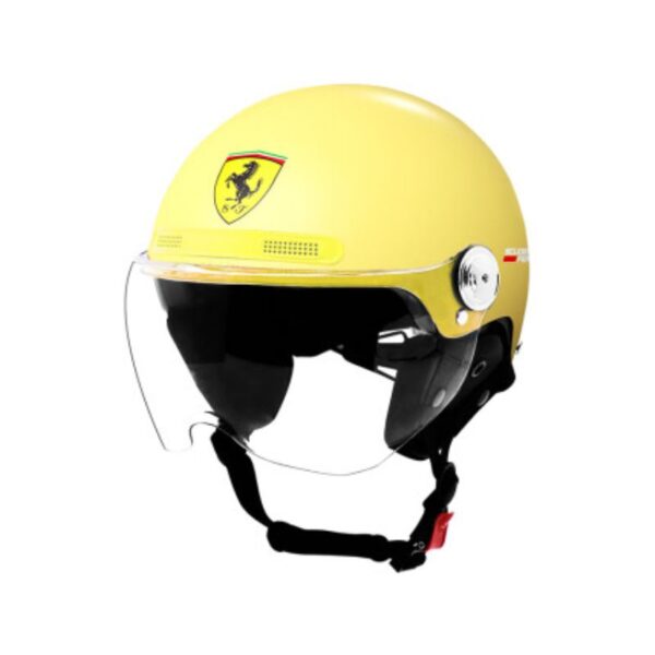 FERRARI ADJUSTABLE HALF HELMET YELLOW FAH33