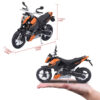 MAISTO 076278 1:12 MOTORCYCLE KTM 690 DUKE BLACK/ORANGE - Image 3