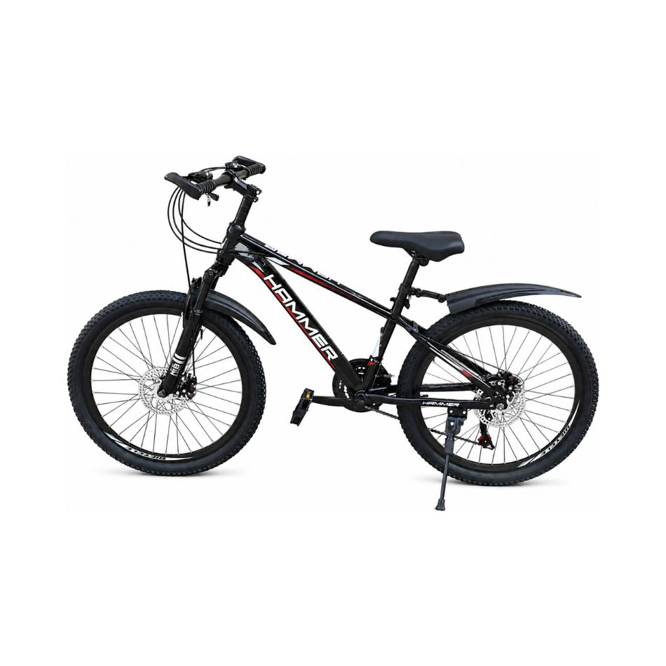 26" HAMMER BICYCLE 21" SPEED BLACK WITH RED LINE KOUREAS TOYS